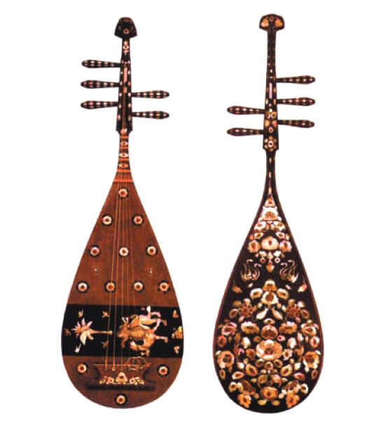 日本东大寺正仓院收藏的唐代螺钿五弦紫檀琵琶